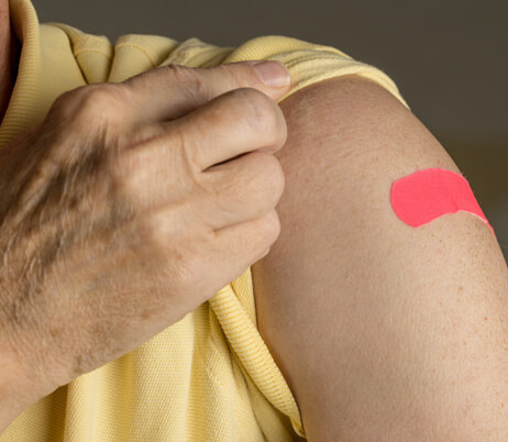 Patient who just got pain injections at a Pain Management Injections Clinic in Naples FL