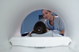 A Patient Undergoing for MRI Scan